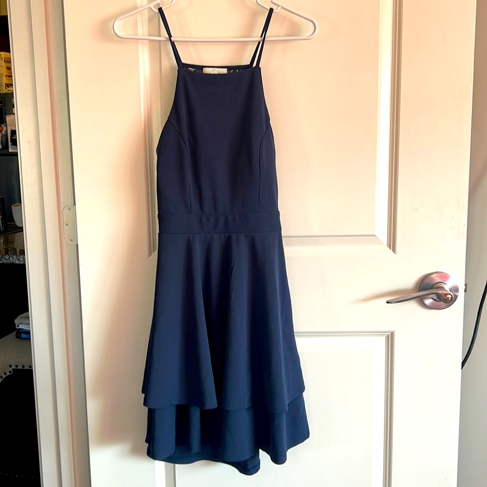 Navy Mini Dress Made by June Ivy, Size M